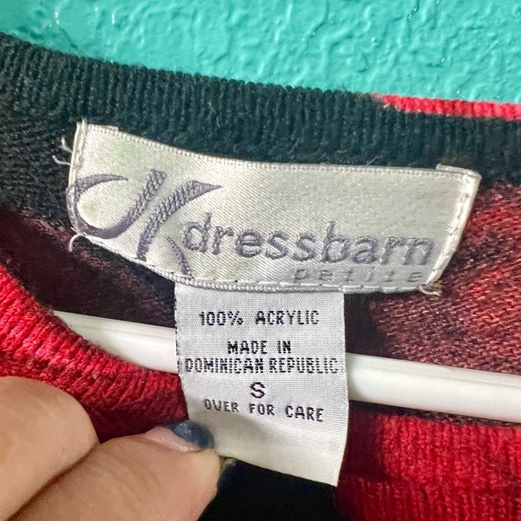 👑✅PRICE FIRM✅ Dress Barn Rose Pattern Sweater - Picture 6 of 11